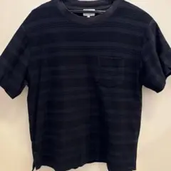 LANVIN en Bleu ネイビー ストライプ Tシャツ 50