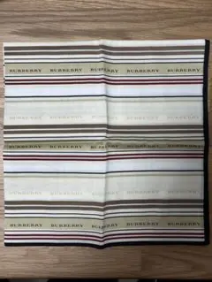 【未使用】Burberry バーバリー ハンカチ ロゴマーク