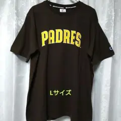 MLB パドレス プリント Tシャツ ブラウン Lサイズ