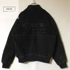 エルビスプレスリー　MA-1　ピッグスキン　レザージャケット　ブルゾン　刺繍 エルビスプレスリー MA-1 ピッグスキン レザージャケット
