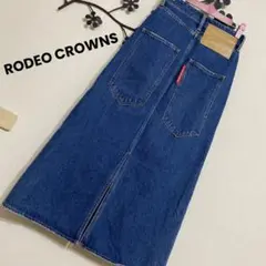RODEO CROWNS ロングポケットデニムスカート