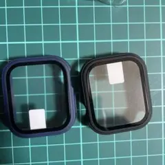 新品未使用　Apple Watch ケース　2色セット　黒　紺色　カバー