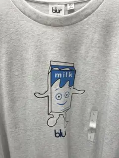 blur ミルクパックプリント Tシャツ