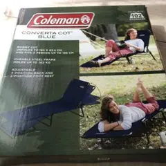 Coleman コンバータ コット ブルー 折畳み式ベッド