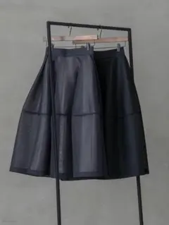 【Lig.】リグドット sheer volume skirt　ブラックM