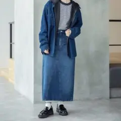UNIQLO デニムパネルロングスカート