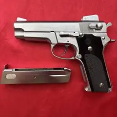MGC MODEL659(M659) オールシルバーモデル HW モデルガン MGC] S&W M659 オールシルバー 固定スライド パールカラー