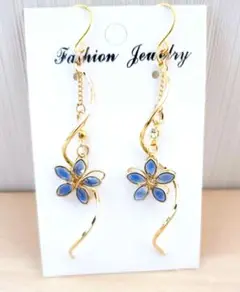 408②# ピアス ハンドメイド フラワー レジン 桜 夏ピアス