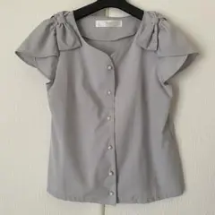 トッコクローゼット♡肩リボン付きハートネックブラウス