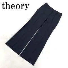 LA4213 theory セオリー ストライプ スラックスパンツ ブラック ０