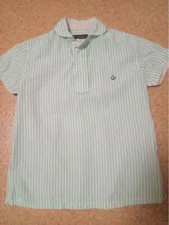 GENERAL STORE ストライプ 半袖シャツ ヘチマカラー