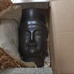 金属製仏面 弥勒菩薩