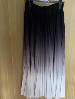 グラデーション プリーツスカート