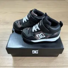 【美品】DC ハイカットスニーカー ブラック×迷彩柄　15.0cm