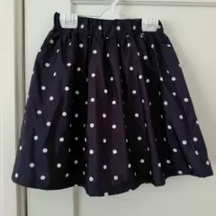タグ付き新品 SHOO-LA-RUE ドット柄 フレアスカート 140cm