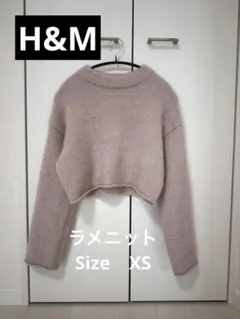 ✴︎H&M✴︎ショート丈ラメ入りニットセーター
