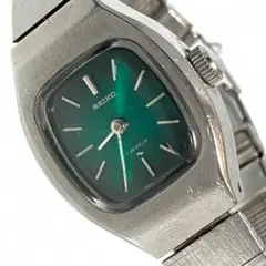 【希少】稼働 セイコー 手巻き グリーン系文字盤 ラウンド リングウォッチ 2025年最新】SEIKO 文字盤カラー：グリーン 手巻き時計の人気
