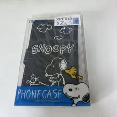 スヌーピー　スマホケース　ケータイケース　全機XPERIA デニム　手帳型