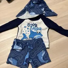 Baby Shark ベビー水着セット 12-18m