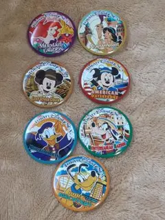 【レア】ディズニーシー 初期 缶バッジ 7種セット