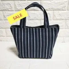 【SALE】トートバッグ　【紺色】✻ハンドメイド✻