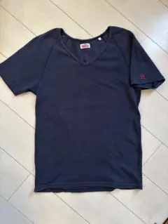 【定番】ハリウッドランチマーケット　ストレッチフライスTシャツ Vネック　XL