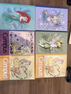 ディズニープリンセス Campus ノート 6冊セット