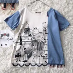 ✨美品✨アルベロベロ　オレボレブラ　ブタさん　乗り物　つり革　Tシャツ