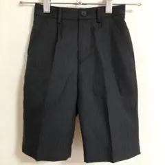 ZAK formalフォーマルズボン（110）ハーフパンツ　短パン黒ストライプ