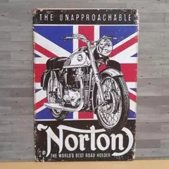 Norton レトロ風 ブリキ看板 OK1934