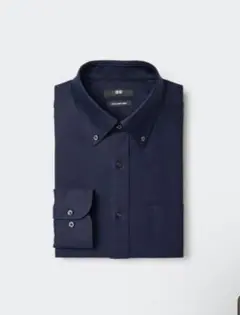 UNIQLO ノンアイロンシャツ ネイビー L 新品未使用品