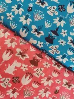 ❁⃘KOKKA❁⃘MOOMIN❁⃘ダブルガーゼ❁⃘2colorセット❁⃘