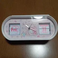 【ほぼ未使用品】　My Melody カレンダー時計　サンリオ