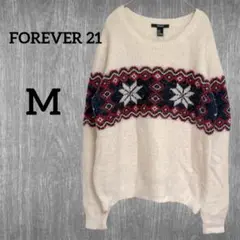訳あり FOREVER 21【M】オーバーサイズ ニット セーター クリーム