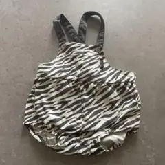 80cm ゼブラ柄サロペット　futafuta