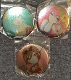 初音ミク SUMMER FESTIVAL メタル 缶バッジ　３種