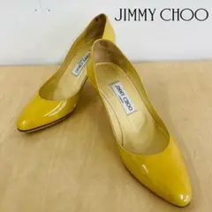 JIMMY CHOO ジミーチュウ ハイヒール 靴 size37 マスタード