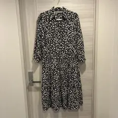 掘り出し物！オランダのPRIMARKで購入した 花柄長袖ロングワンピースＬサイズ