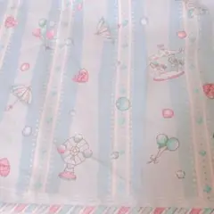 クラシカルモダン＊ゆめかわメリーゴーランド＊水色＊木馬＊ハギレ＊オックス