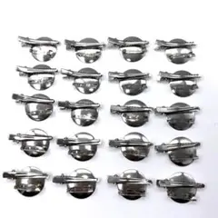 金属製丸型ヘアクリップ20個セット(おまけ➕1個)