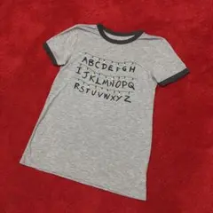 希少☆STRANGER THINGS☆alphabet ringerTshirt