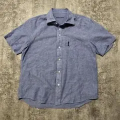 OLD デザイン　短丈　ショート丈　半袖シャツ　古着　cityboy