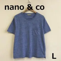 値下　A0805A04【nano＆co】ポケット付クルーネックTシャツ