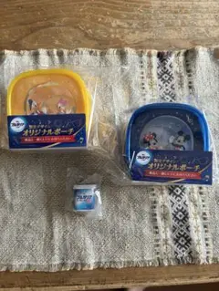 明治ブルガリアヨーグルト　パッケージミニチュアキーホルダー　ポーチセット