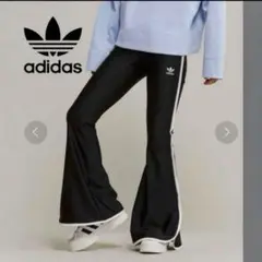 美品　アディダス　adidas originals フレアパンツ ブラック　ＸＬ