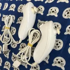 任天堂Wii ヌンチャク　コントローラー　動作確認済み　白　2個セット ③