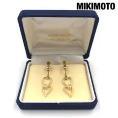 ✨極美品・箱付き✨ MIKIMOTO イヤリング ハート パール ゴールド