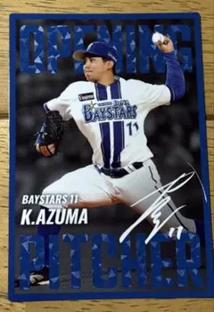 プロ野球チップス 2025 第2弾 東克樹 開幕投手 DeNA