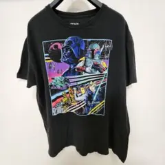 【STAR WARS】スターウォーズ　ダースベイダー　マルチカラー　古着 L