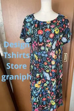 Design Tshirts Store graniph 花柄 ワンピース